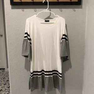 Long Bell Sleeve T Shirt Dress